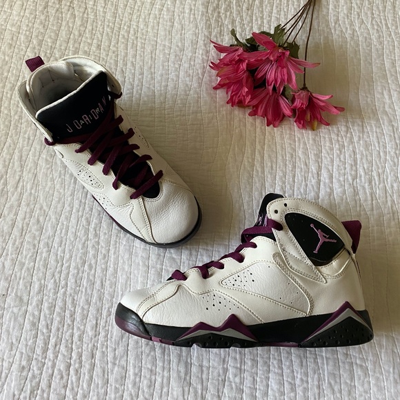 EUC Air Jordan 7 Retro “Fuchsia Glow” 442960-127 Size 7.5Y/ Women's 8.5 - Picture 5 of 15